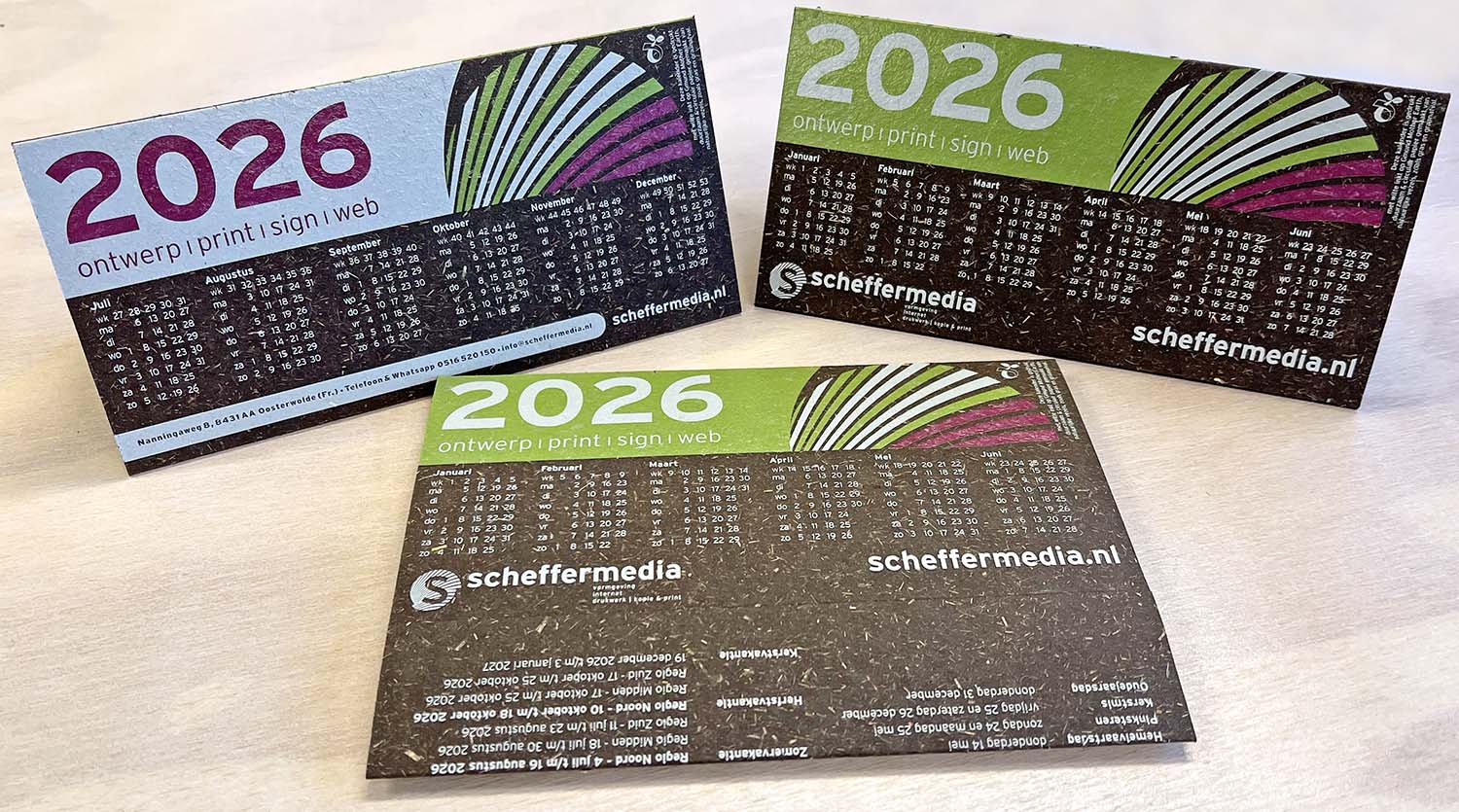 kalender duurzaam & circulair drukwerk