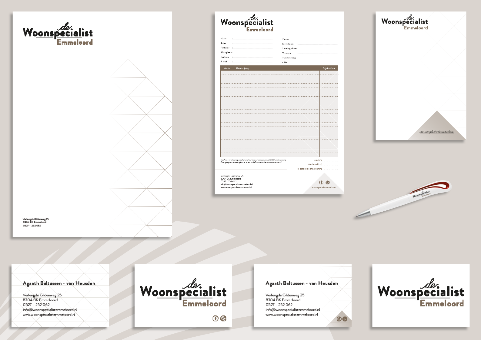 Huisstijl De Woonspecialist Emmeloord