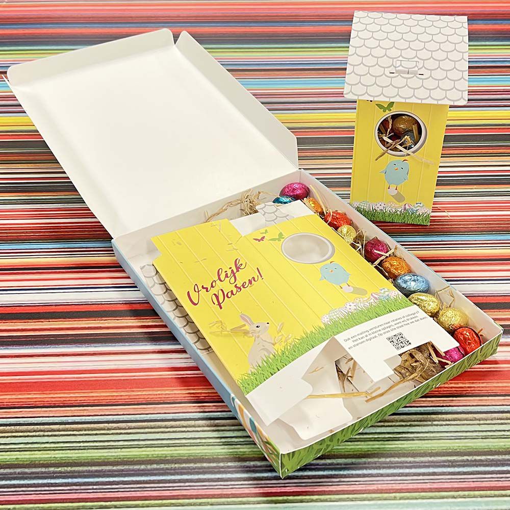 Scheffer Media mailingdoosje pasen met vogelhuisje