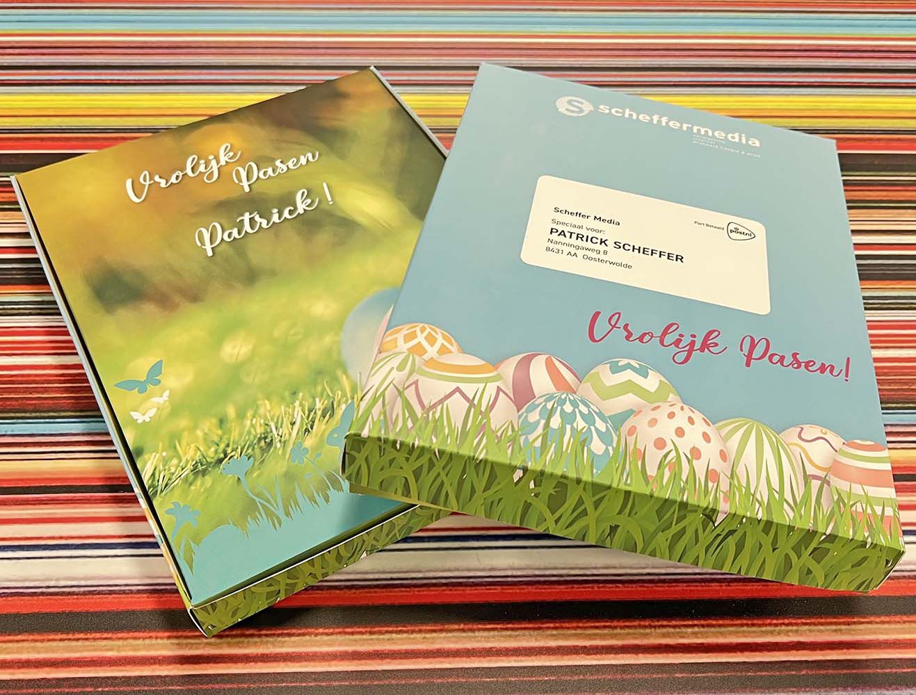 Scheffer Media mailingdoosje pasen met vogelhuisje