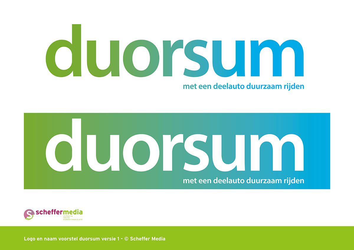 Logo & huisstijl deelmobiliteit Duorsum