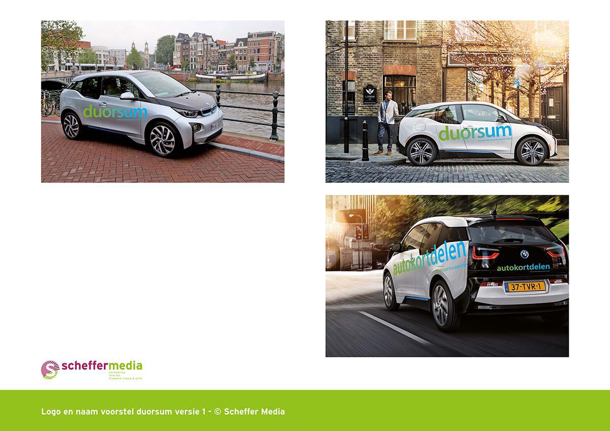 Logo & huisstijl deelmobiliteit Duorsum