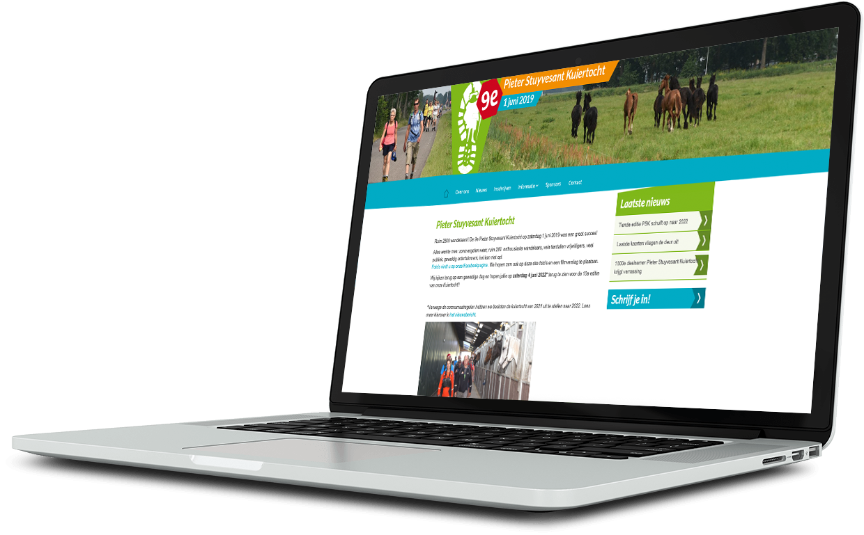 Website Pieter Stuyvesant Kuiertocht Wolvega